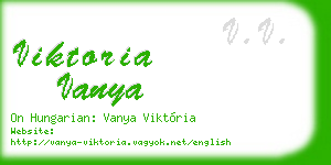viktoria vanya business card